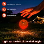 Austok Glow in The Dark Ball Glowing Stick Ball Lighted Bouncy Long Lasting Bright Night Party Supply for Holiday Carnival Goodie Bag Filler