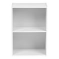 thumbnail image 3 of IRIS 2-Tier Wood Storage Shelf, BookShelf, White, 3 of 5