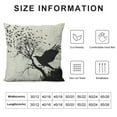 thumbnail image 5 of Throw Pillow Covers Crow Raven Double Exposure Trees and Birds Silhouettes Print Decorative Soft Bedroom Sofa Pillowcases Home Decor Cushion Couch, 5 of 5