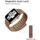 thumbnail image 4 of Correa de cuero para Apple watch band 46mm 45mm 41mm 40mm 49mm 42mm 38mm 45 44mm pulsera iWatch serie 10 34 6 SE 78 ultra, 4 of 5
