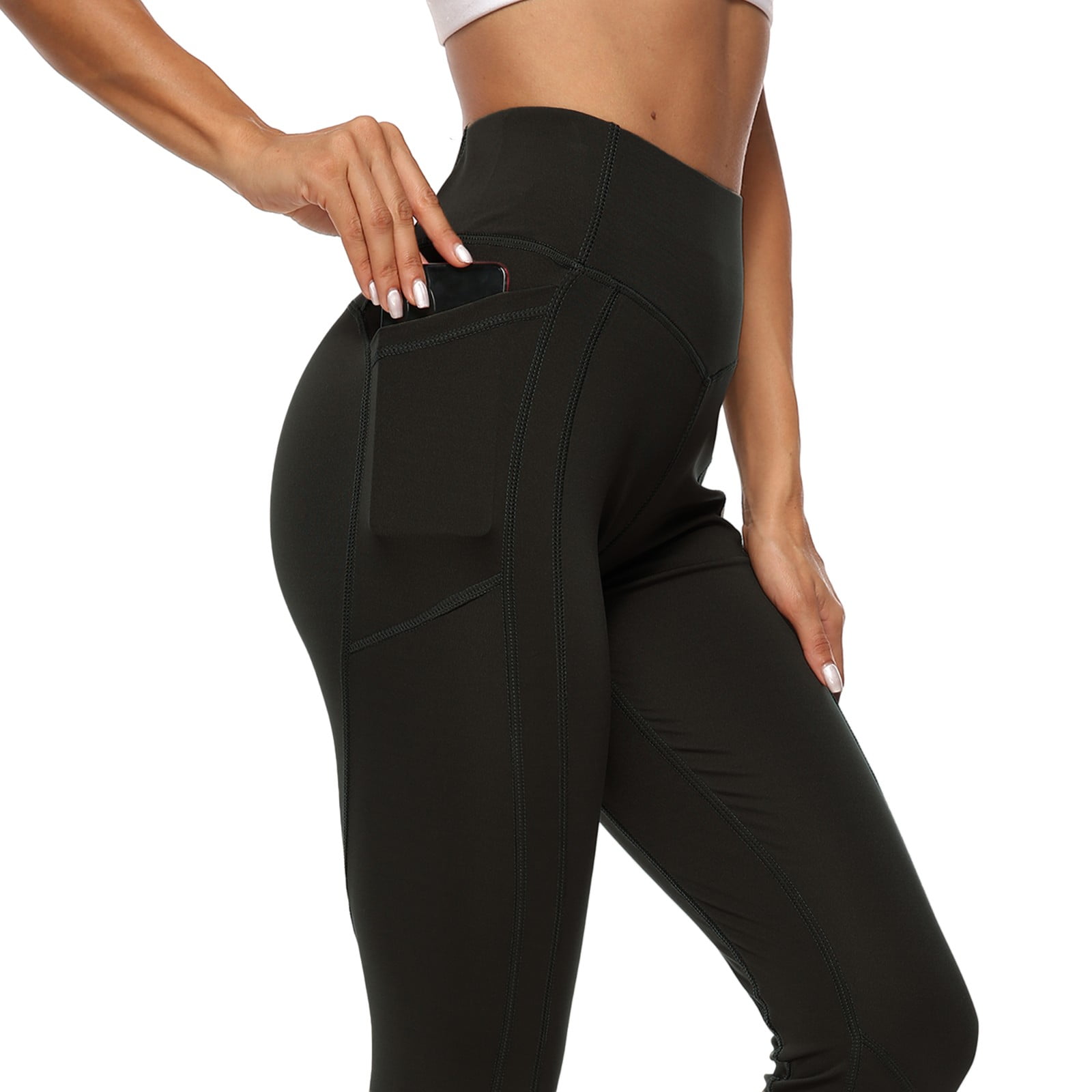 Fittoo Yoga Pants For Women Comfy High Waisted Leggings With Pockets Tummy Control Elastic 4 Way 