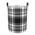 thumbnail image 2 of LNWH Waterproof Laundry Basket with Handles, Scottish Black Plaid Seamless Pattern Foldable Laundry Hamper, Medium Size, 2 of 8