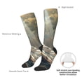 thumbnail image 4 of Xecao Forest Meditating White Tiger Pattern Adult Stockings with Color-Block Design and 3D Print, Breathable Comfortable Hosiery for Daily Wear and Sports, 4 of 6