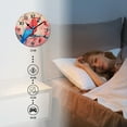 thumbnail image 4 of Battery Operated Analog Wall Clocks Non-Ticking Silent Modern Clock Decorative for Home,Office-Red Parrot Sitting On The Branch Of Blooming Tree(14inch), 4 of 4