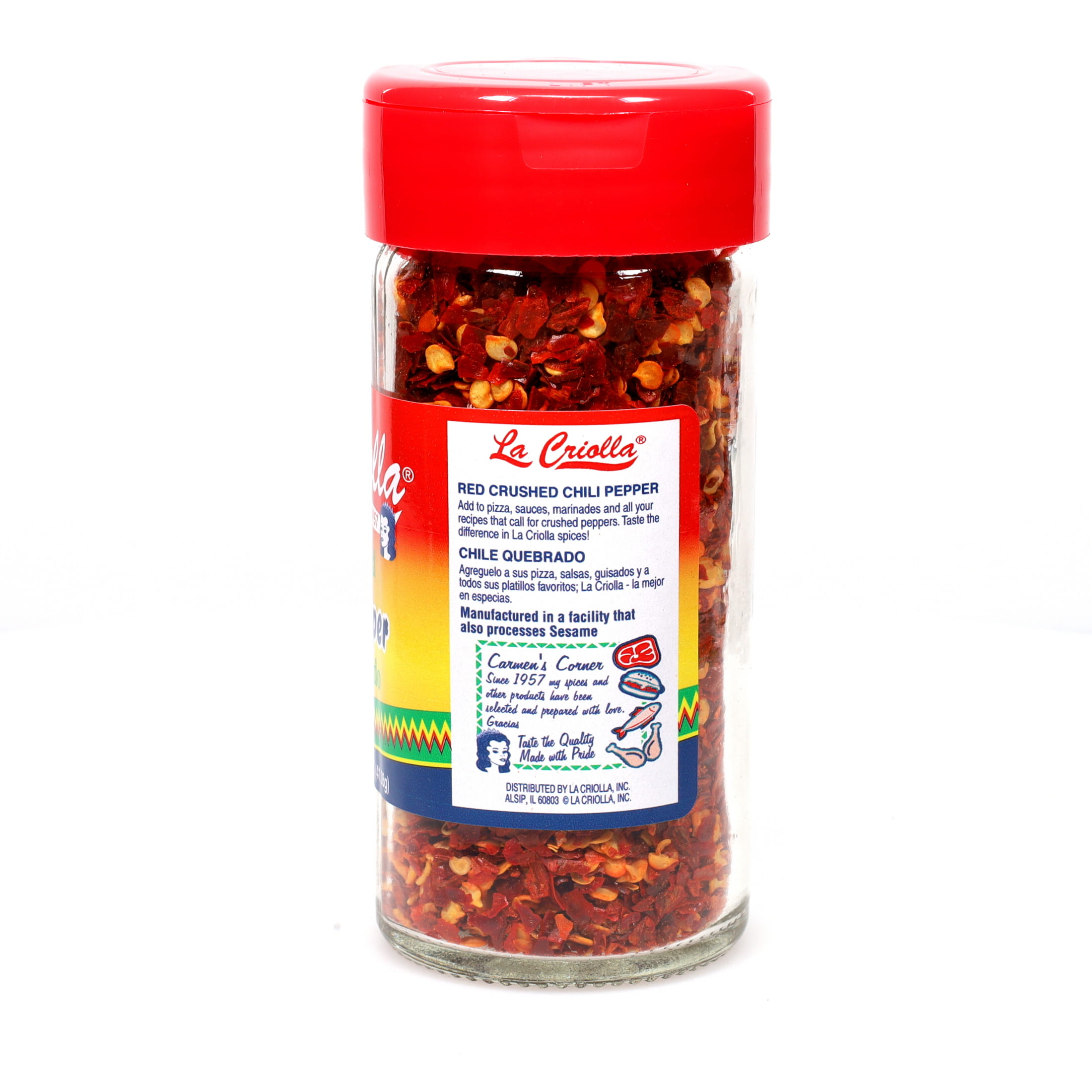 La Criolla Red Crushed Chili Pepper, 16 oz