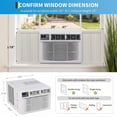 thumbnail image 3 of 18000 BTU Window Air Conditioner, Remote Control and WiFi, with Heat, Rooms up to 1000 Sq Ft, 3 of 5