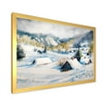 thumbnail image 2 of Designart 'Winter In Mountain Village' Traditional Framed Art Print, 2 of 4