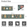 thumbnail image 3 of Yayeee Faucet Mat for Kitchen Sink 14.7" Diatomite Long Splash Guard Pad, Brown Christmas Gingerbread, 3 of 7