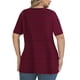 thumbnail image 2 of Tops de Manga Corta de Tamaño Más de las Mujeres, Blusas de Cuello en V Impresas de Verano de Moda para Uso Casual, Diario Y de Fiesta, 2 of 6