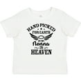 thumbnail image 3 of Inktastic Handpicked for Earth by My Nonna in Heaven with Angel Wings Boys or Girls Baby T-Shirt, 3 of 5