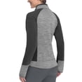 thumbnail image 3 of Little Donkey Andy Women's Warm Lightweight Running Jacket Full Zip Fleece Hybrid Coat for Golf Hiking Grey Heather XL, 3 of 8