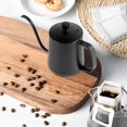 thumbnail image 3 of HLONK Pour Over Kettle  12oz Gooseneck Spout Coffee Tea Pot Stainless Steel Coffee Kettle  Beige, 3 of 8