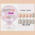 thumbnail image 4 of Korean Wearable Nail Art Short 30 Pieces In A Box Waterproof Removable Nail Art Ins Manicure Fake Nails, 4 of 5