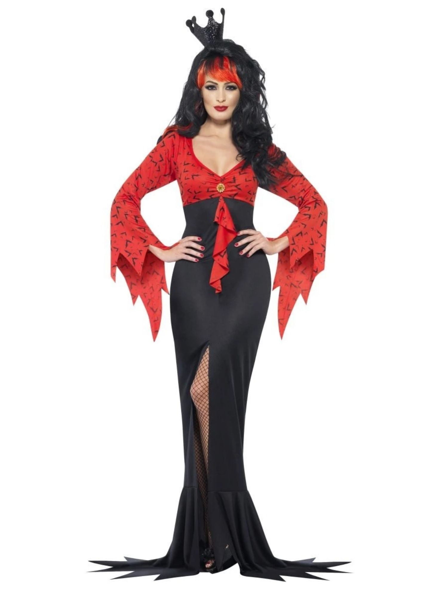 42" Red and Black Queen Women Large Dress - Walmart.com