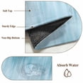 thumbnail image 6 of Round Area Rug 3.3 Ft, Teal Blue Washable Non-Slip Circle Carpet for Living Room/Bedroom, Modern Abstract Art Ombre Striped Low-Profile Small Kitchen Mats Collection Rugs for Indoor, 6 of 7