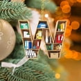 thumbnail image 4 of Adorno colgante de árbol de Navidad de 26 letras de acrílico DIY personalizado Decoración navideña, 4 of 6