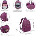 thumbnail image 6 of AOTIAN Women Small Backpack Lightweight Walking Bag Durable Adult Female Daypack 9 Liters Purple, 6 of 7