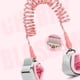 thumbnail image 2 of Correa de muñeca para niños pequeños, reflectante, transpirable, previene la pérdida, correa de seguridad para niños giratoria de 360 grados con bloqueo de inducción, rosa Sakura, 2,5 m/8,2 pies, 2 of 5