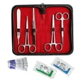thumbnail image 1 of Kit de sutura, instrumentos de entrenamiento de acero inoxidable con hojas de bisturí para veterinarios, biología y diagnóstico., 1 of 5