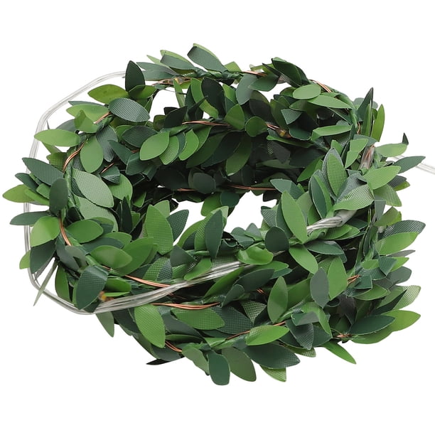 unbranded Luces De Guirnalda Verde Con Hojas LED Para Interior Y Ambiente Acogedor