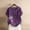 New-Purple, variant on Brilliant Womens Tops Plus Size Summer Women Casual Print Short Sleeve Plus Size T-Shirt Top Blouse