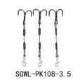 thumbnail image 1 of 3 Pcs Leurres de Pêche pour Perche et Bar, Hameçons Triples en Acier Inoxydable, 1 of 8