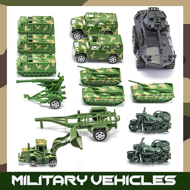 Jaxojoy Army Men Military Action Figure Set, 200 Pieces