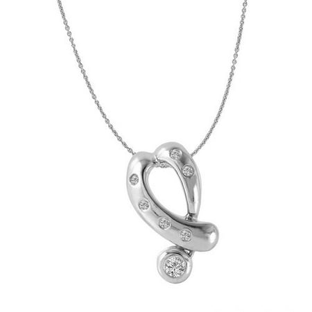 Foreli 0.17CTW Diamond18K White Gold Necklace MSRP$3420.00