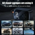 liraijei Tire Inflator with LED Emergency Light 12V Corded/Wireless