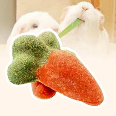 Anvazise Bunny Snack Toy No Additives Emotional Comfort Pet Toys Small Animals Grinding Teeth Toy Pet Supplies