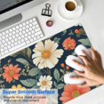 thumbnail image 4 of Long Mouse Pads for Desk,Pioneer Flower Floral Print Pattern Desk Mats on Top Of Desks, Desk Mouse Pad Extra Large with 3mm Non-Slip Base and Stitched Edge for Gaming,Office,Work,Home 35.4"x15.7", 4 of 6