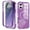 Darkpurple, variant on for iPhone 16 Plus Case Magnetic, [Compatible with Magsafe] Built-in Screen Protector Shockproof Dustproof Crystal Clear Anti-Scratch Folio Flip Phone Case for iPhone 16 Plus, Blue