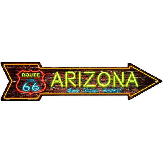 Arizona Route 66 Metal Arrow Sign A-295
