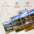 thumbnail image 6 of Elephant Stock Missouri Riverscape Wall Art - Horizontal Multi Panel Canvas - 5 Pieceliving Room Wall Decor - Photography Nature Multi Panel - Blue And Green Decor - 68" x 30", 6 of 8