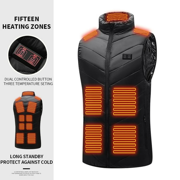 Tomshine Heated Vest for Men Women 15-Zone Winter Electric Heating Vest ...