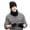 Black, variant on Vbiger Winter Beanie Hat Scarf Touchscreen Gloves Set for Men and Women, Beanie Gloves Neck Warmer Set with Warm Knit Fleece Lined, Wine Red