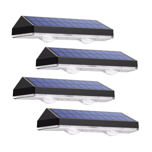 braveheart Solar Powered Fence Light With 10 Hours Of At Night Swimming Pools 3 colors light 4pcs