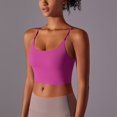 thumbnail image 4 of ZQUUVOU Tank Top For Women Camisole Solid Color Elasticity Tight Sports Running Yoga Suit (Hot Pink,L), 4 of 8
