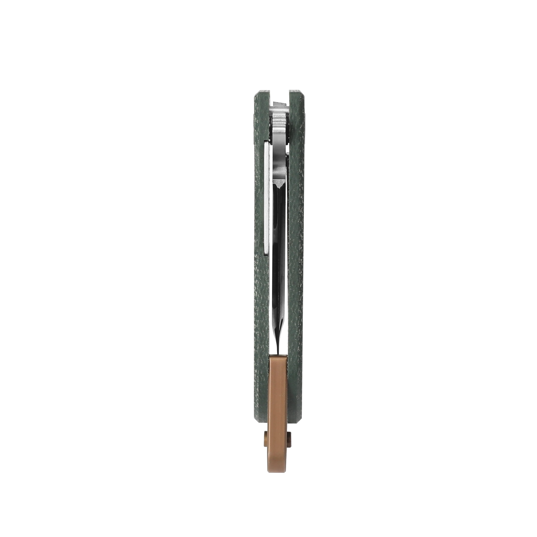 Swiss Tech Winzig Stainless Steel Folding Knife with Dark Spruce Micarta Handle