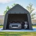 thumbnail image 2 of LZBEITEM Carports 13x20 ft Heavy Duty Car Canopy Garage with Removable Doors Galvanized Frame Portable Carport Canopy Outdoor Storage Shelter with All-Season Tarp for Car Boat Truck, 2 of 14