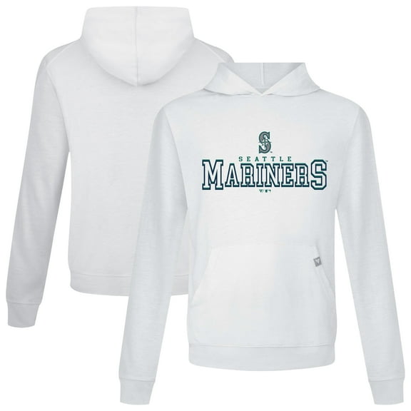 Men's Levelwear White Seattle Mariners Relay Journey Pullover Hoodie