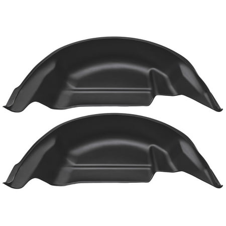 Husky Liners 79121 Black Rear Wheel Well Guards 2015-2019 Ford F-150 (Will not fit Raptor)