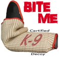 thumbnail image 2 of CafePress - BITE ME Certified K9 Decoy (Light -  Round Wood Ornament 4", 2 of 2