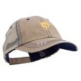 thumbnail image 5 of Artistic Afircan Logo Embroidered Low Profile Special Cotton Mesh Cap - Khaki OSFM, 5 of 5