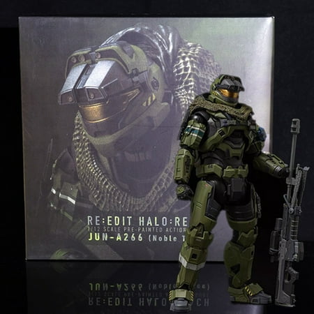 7.87" Halo Reach Spartan Gungnir Custom Action Figure, Collectible Halo Reach Figure Toys - Spartan