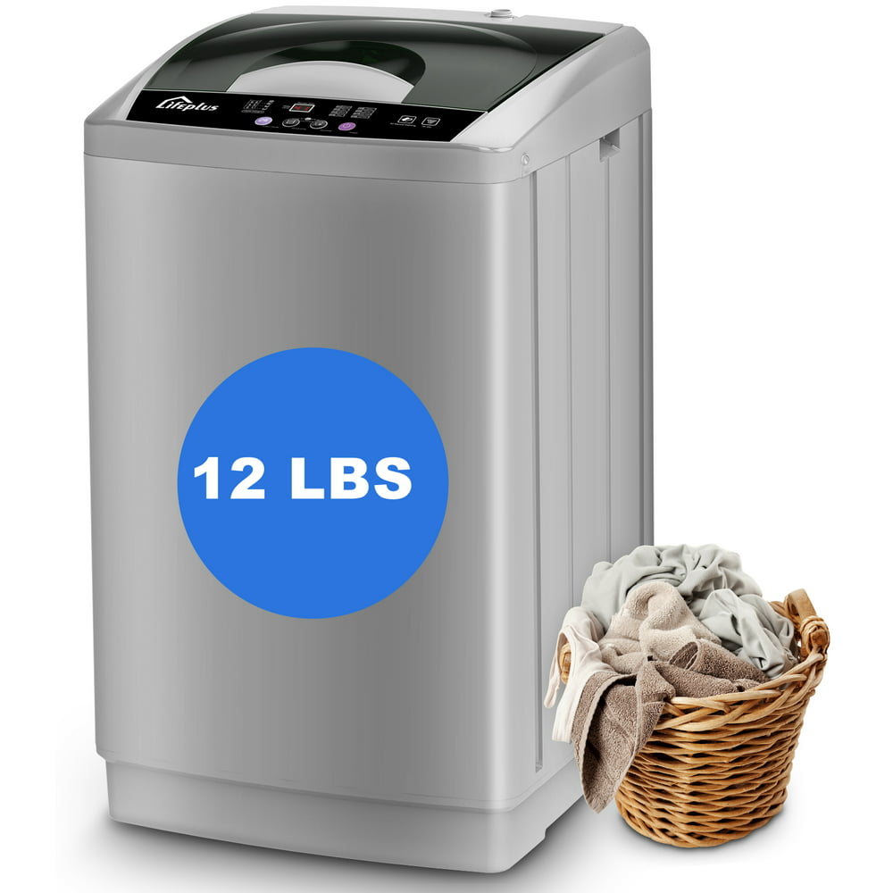 LifePlus 1.8 Cu.ft Full Automatic Portable Washing Machine, 12 lbs