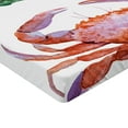 thumbnail image 2 of Ambesonne Cartoon Fitted Sheet, Sea Animals Theme, Twin XL Size, Orange Teal, 2 of 3