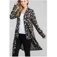 thumbnail image 2 of Mint Plus Pink - Elegant Open Front Extended Length Cardigan - 2 Colors, Rayon Fabric, 2 of 5