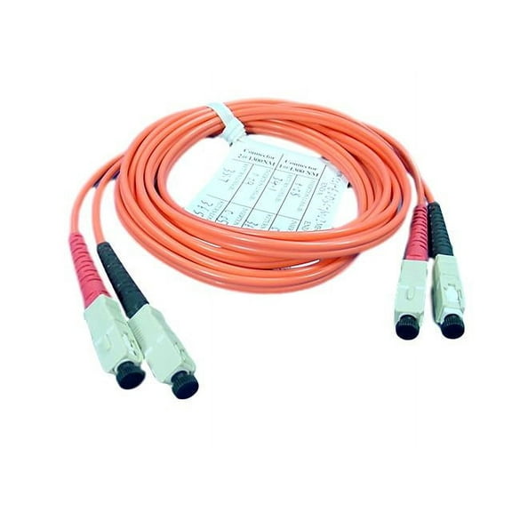 2M Leviton Fiber Optic Multi-Mode Duplex Patch Cable Cord ST 62.5/125 62DSC-M02