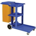 thumbnail image 3 of Global Industrial Janitor Cart Blue with 25 Gallon Vinyl Bag, 3 of 7